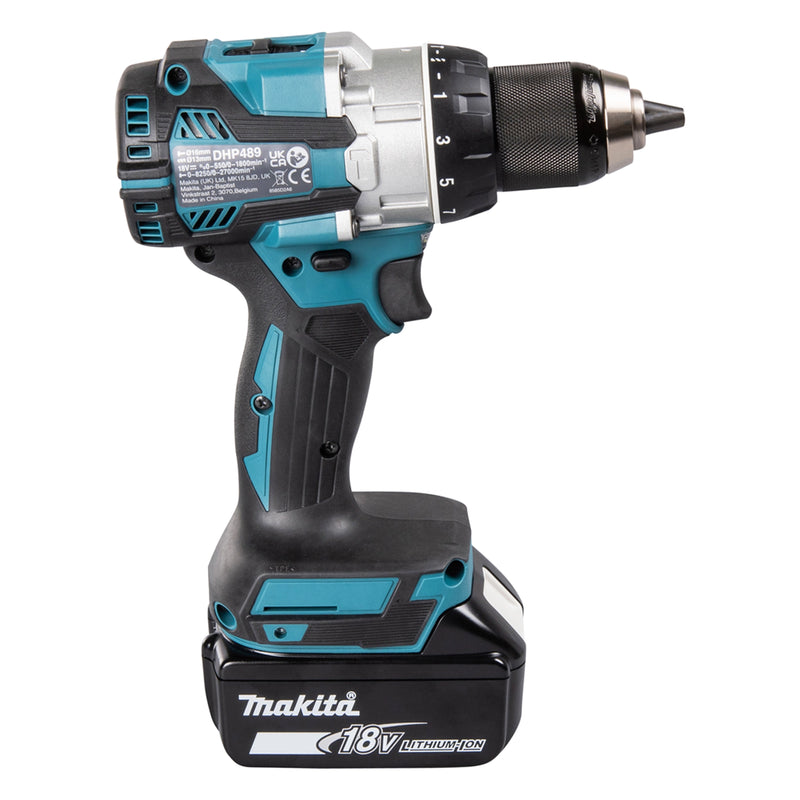 Taladro Atornillador Makita DHP489RTJ 18V 5 Ah