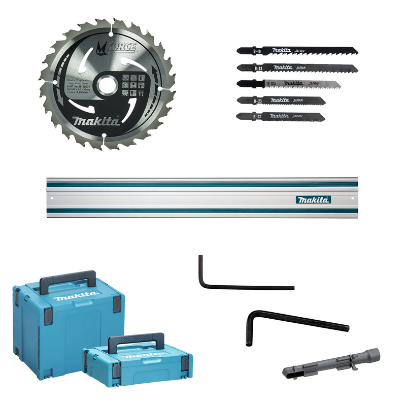 Combo Kit Makita MEU029J 720W/1300W w/Guide rail