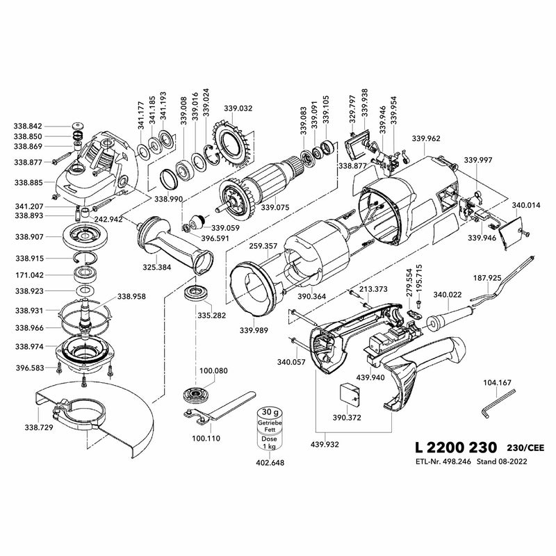 Smerigliatrice Angolare Flex L 2200 2200W