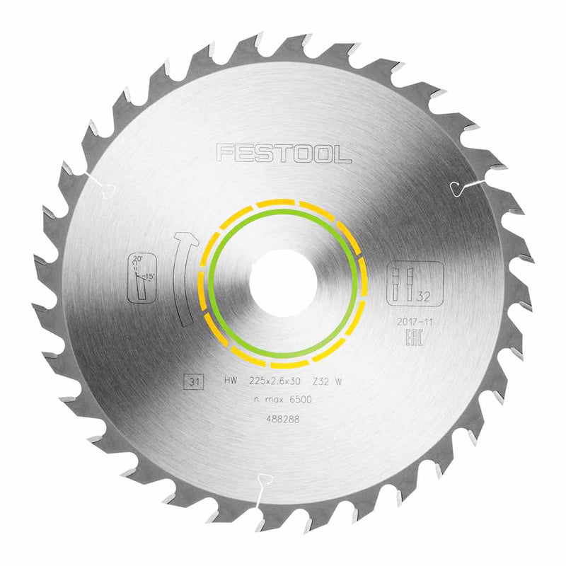 Saw blade Festool WOOD UNIVERSAL HW 225x2,6x30 W32