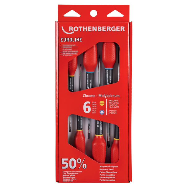 Set of screwdrivers Rothenberger Euroline, PH & Slot