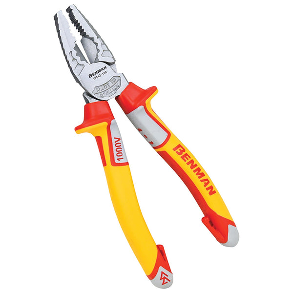 Insulated Combination pliers Benman Powergrip 180mm