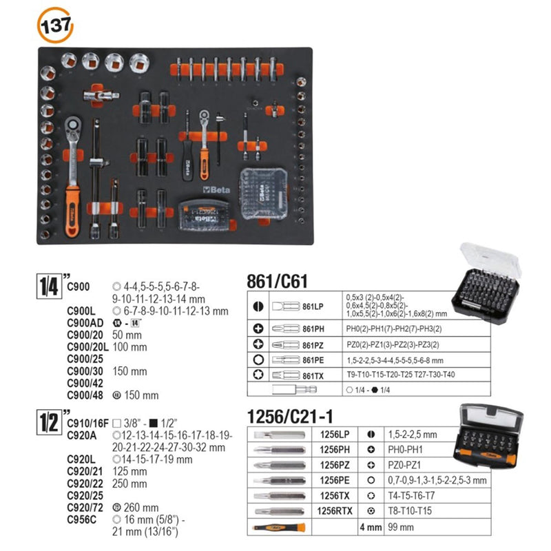 Portable tool chest Beta C04BOX VU