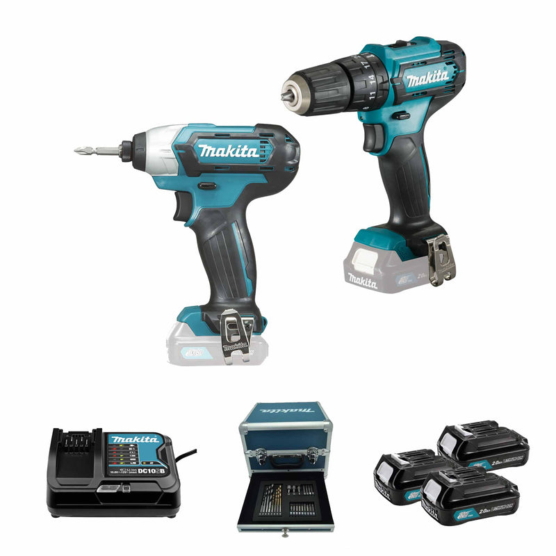 Combo Drill Makita CLX228SAX2 12V 2Ah