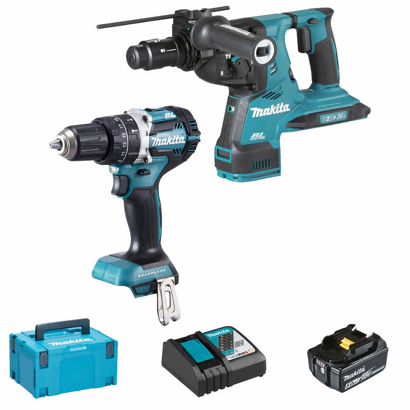 Combo Kit Makita DLX2280PTJ 18V 5Ah