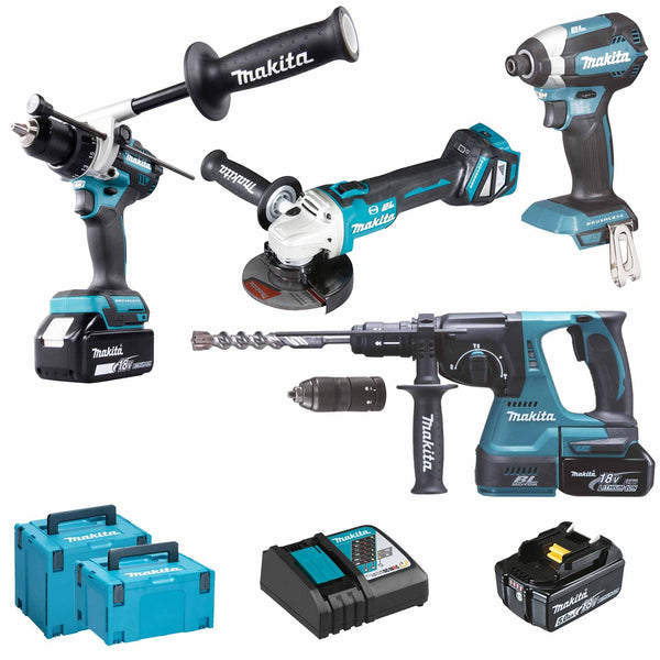 Combo Kit Makita DLX4158TJ 18V 5Ah