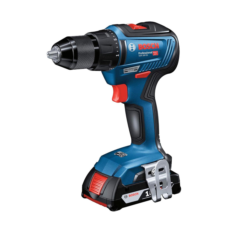 Driver drill Bosch GSB 18V-55 2X2Ah