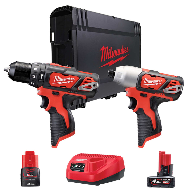 Milwaukee M12 BPP2B-421C Power Tool Set