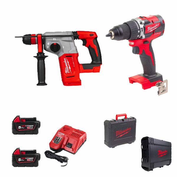 Milwaukee M18 PP2PA-502X Power Pack Kit 18V 5Ah