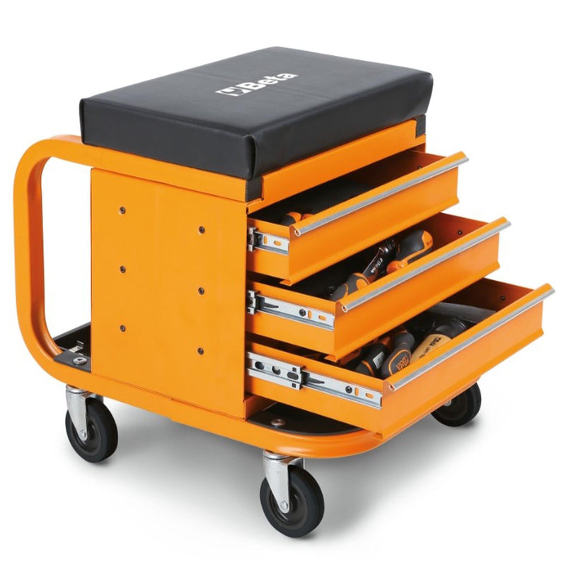 Heavy duty creeper with tool chest Beta 2258-O